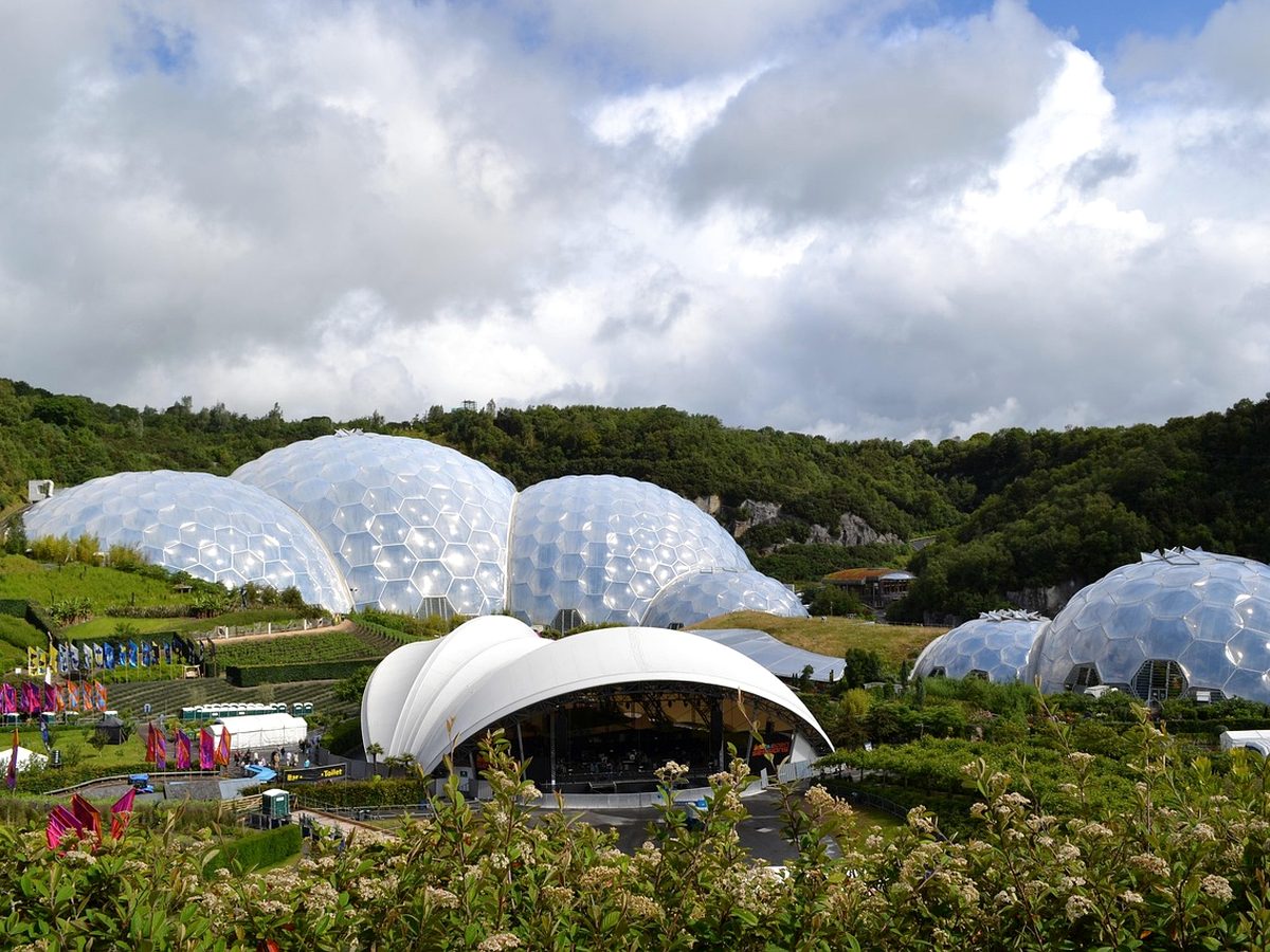 The biomes at the Eden Project