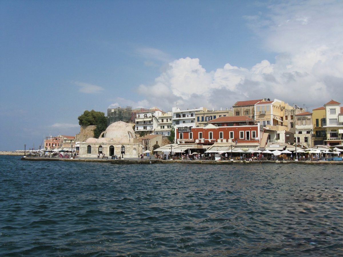 The Venetian harbour at Chania