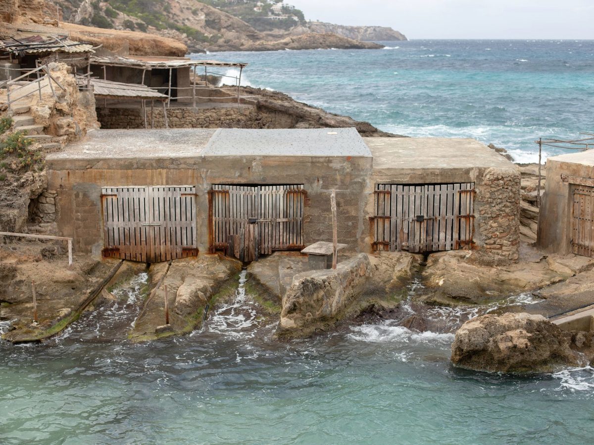 Fishermen's boathouses on the west coast