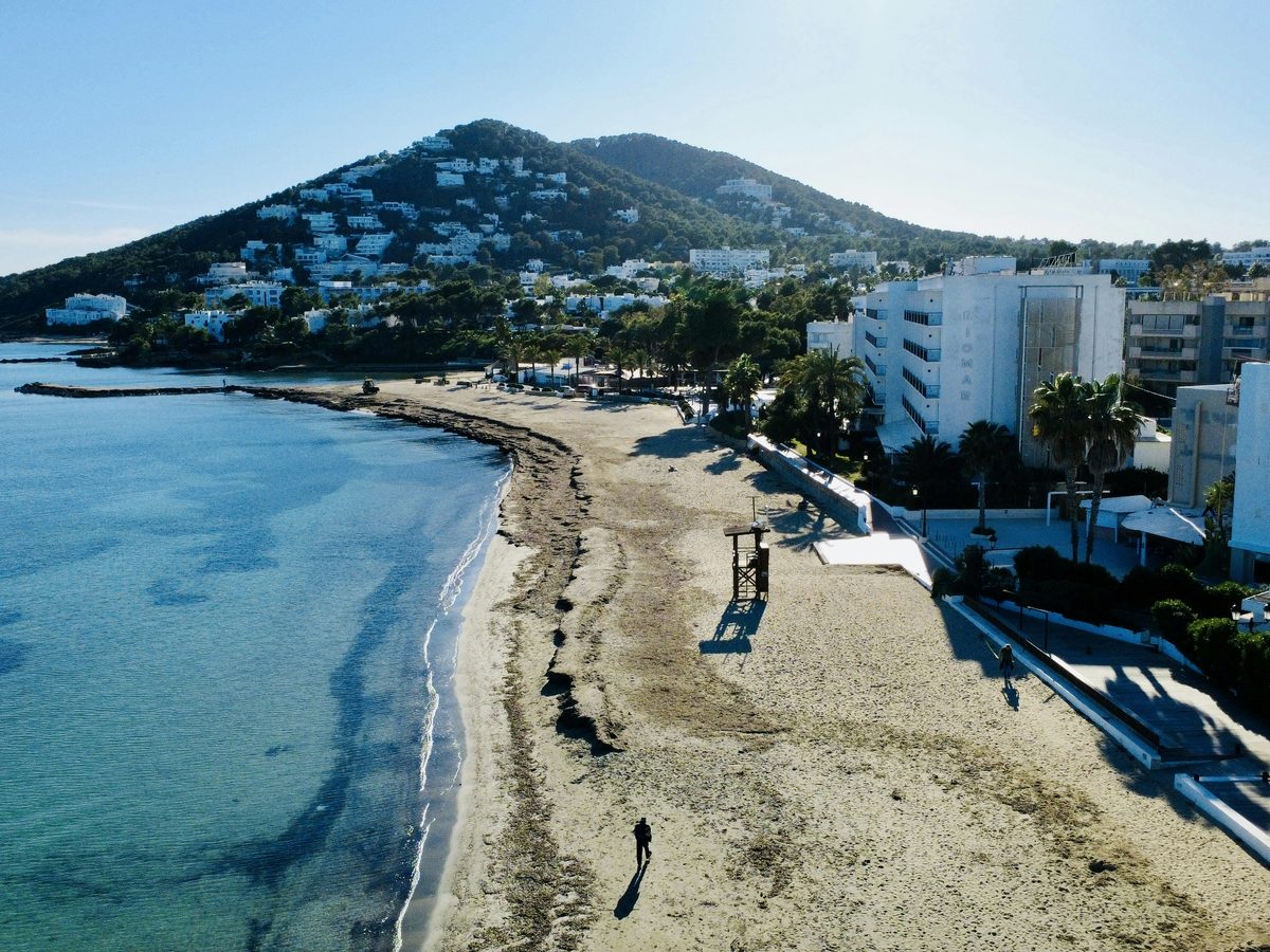 A typical east-coast resort beach