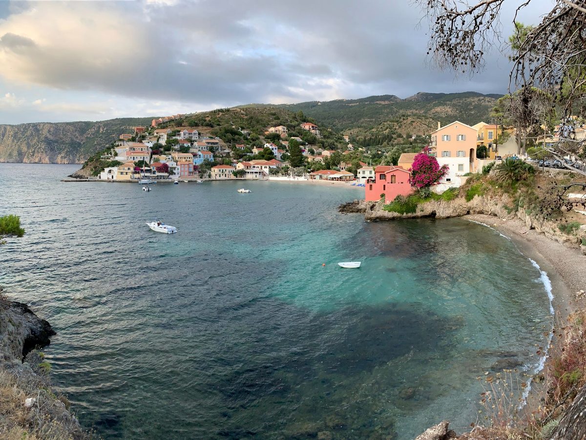 Assos, tucked below its castle headland