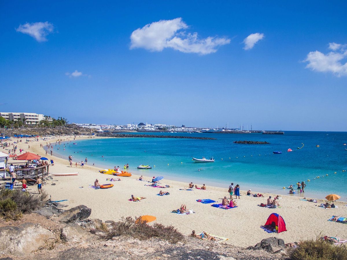 The sand at Playa Blanca