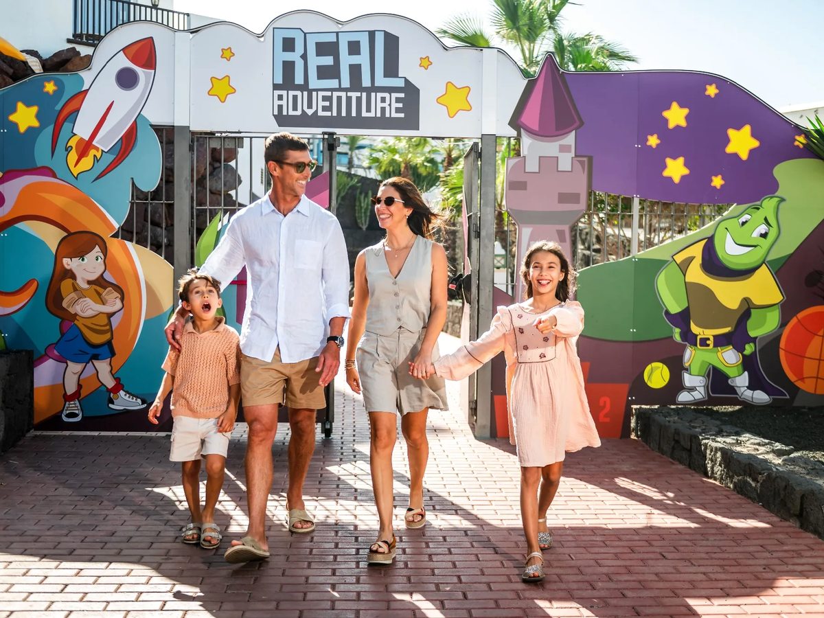 The themed entrance to the Real Adventure Area.
