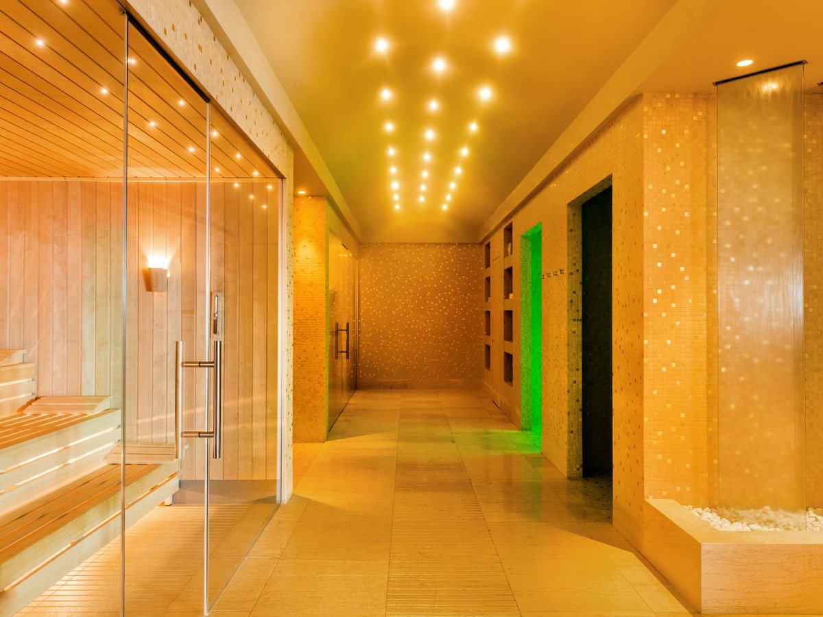 The adults-only spa at Ikos Oceania, with sauna and steam suite