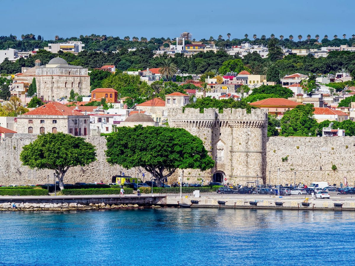 The medieval walls around the Old Town