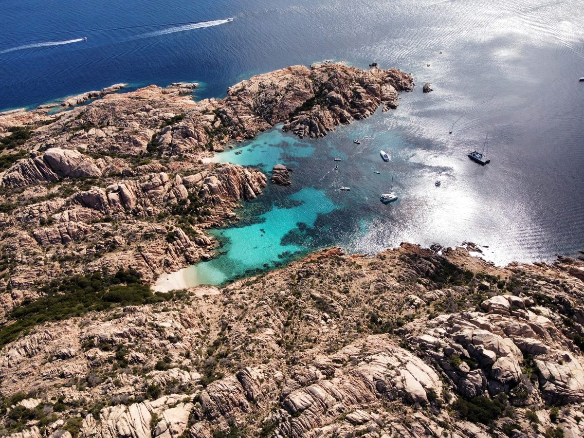 Granite coves and clear water in the La Maddalena archipelago